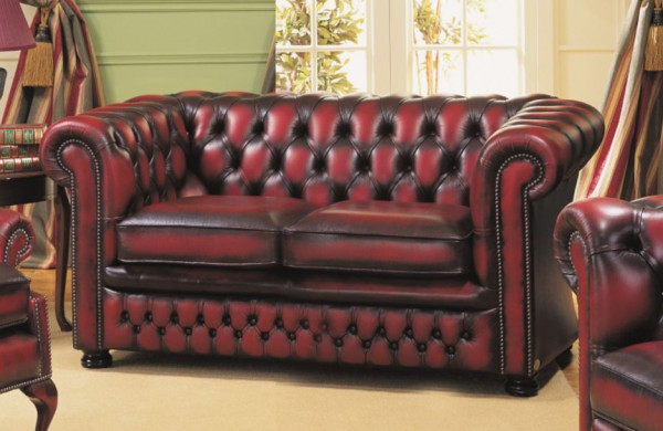 Chesterfield Sofa Nathan, 2 Sitzer, original englisch
