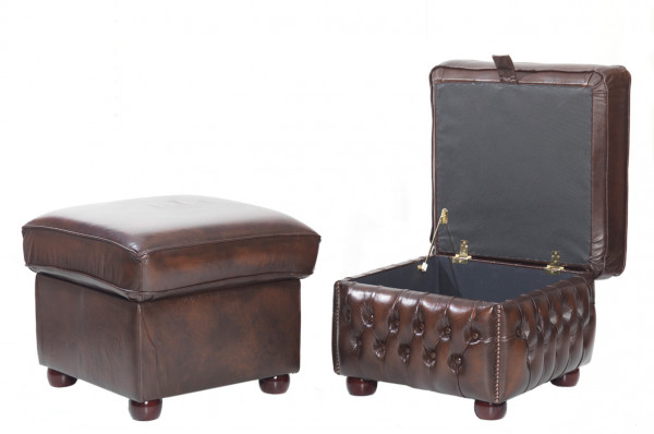 Chesterfield Hocker Cubes mit praktischem Stauraum