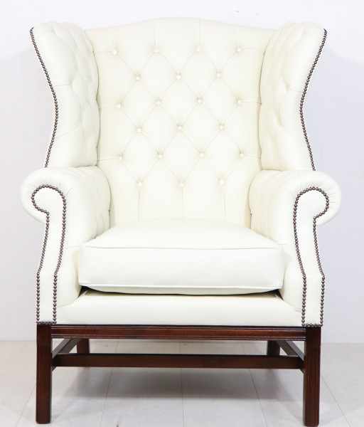 Chesterfield Sessel - library wing chair Ohrensessel