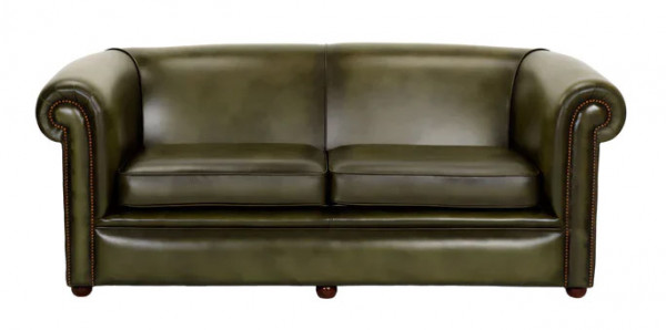 Chesterfield Sofa Plain Carter, 2 Sitzer, original englisch
