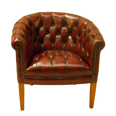 Victorian Club Chair Button Seat Chesterfield Sessel