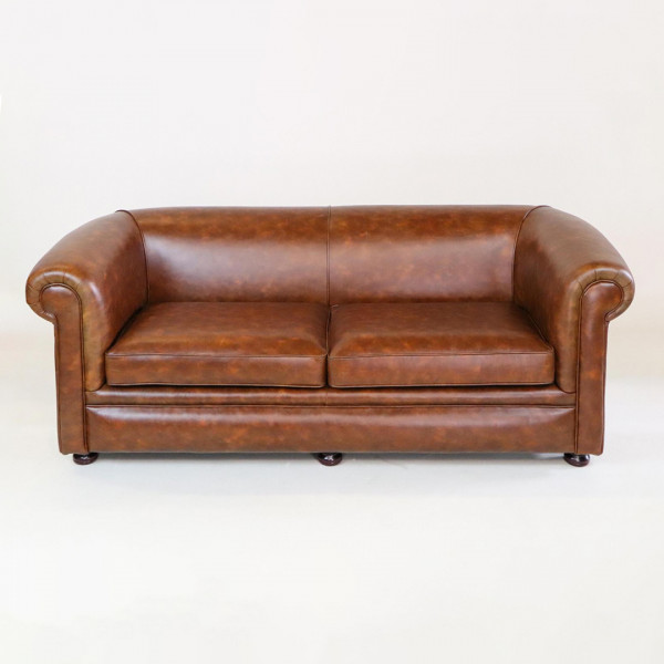 Chesterfield Sofa London Plain 3 Sitzer