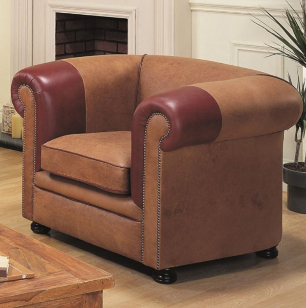 Chesterfield Sessel Nathan Plain, original englisch
