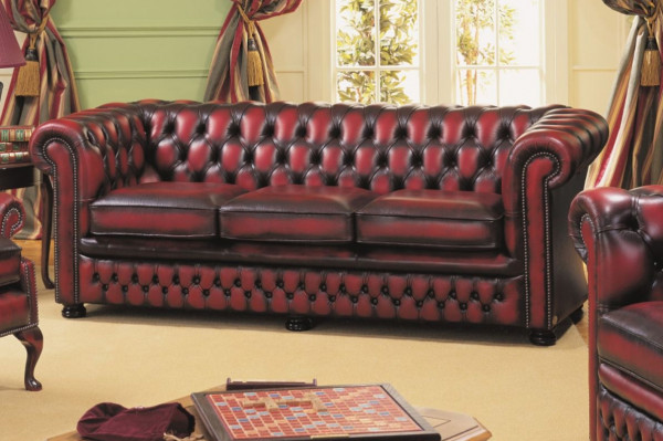 Chesterfield Sofa Nathan 3 Sitzer, original englisch