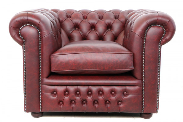 Chesterfield Sessel Tudor in Special Rot